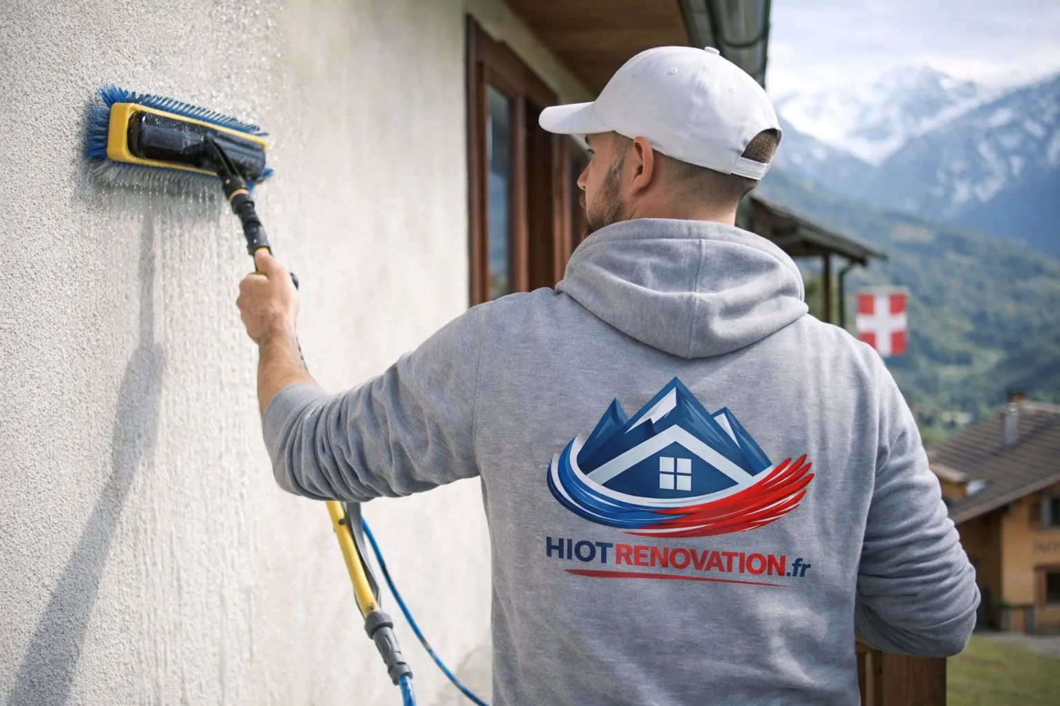 Façade rénovée par Hiot Rénovation en Haute-Savoie